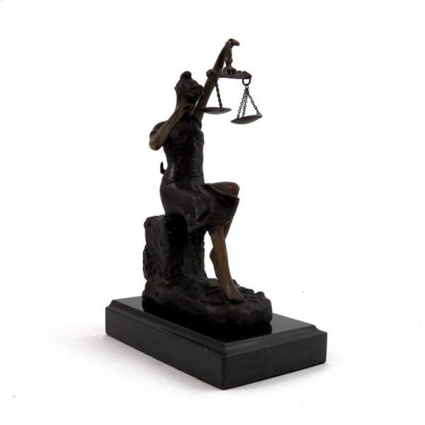 Crying Justice Lady Justice Sculpture Painful Harsh Judgement Statue